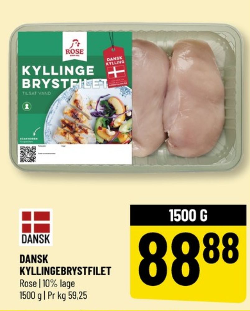 Rose, Kyllingebrystfilet