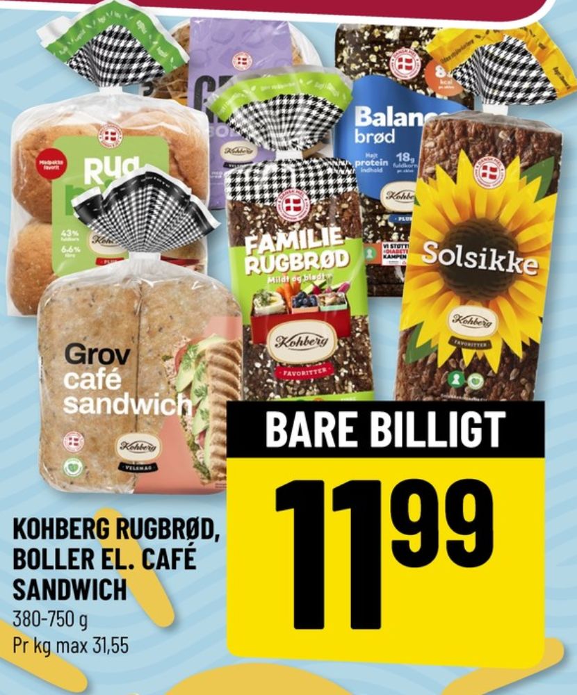 Kohberg, Solsikkerugbrød