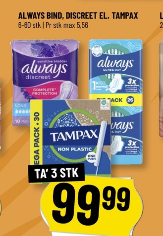 Tampax, Tamponer