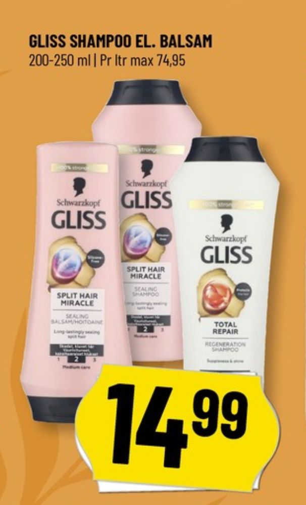 Schwarzkopf Gliss, Shampoo