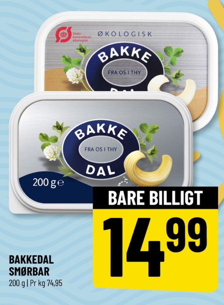 Bakkedal, Smørbar