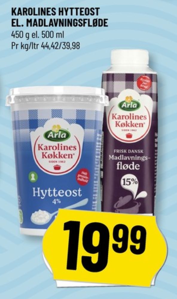 Karolines, Hytteost 4%