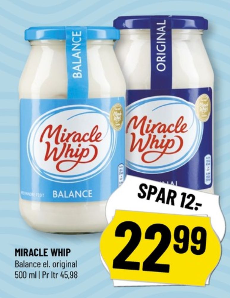 Miracle Whip, Mayonnaise Balance