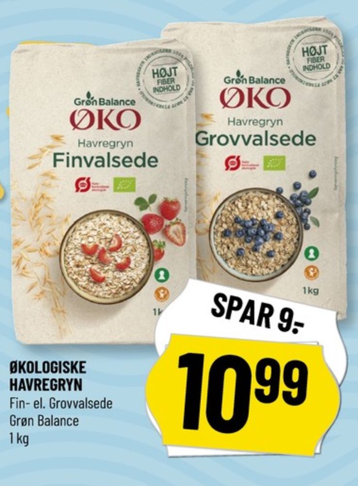 Grøn Balance, Grovvalsede Havregryn