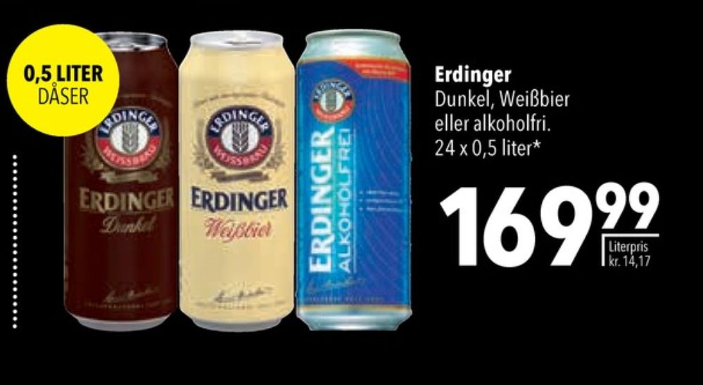 Erdinger, Øl - Alkoholfri 24 pk.
