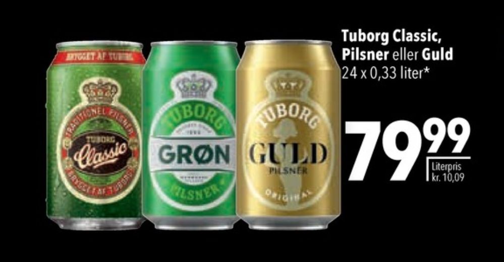 Tuborg Classic, Øl 24 pk.