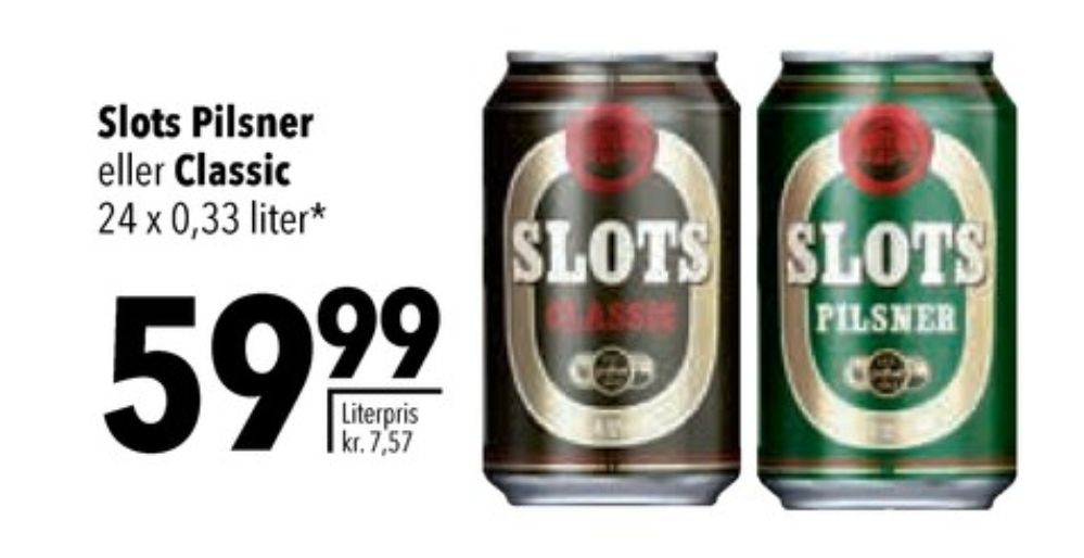 Slots Classic, Øl 24 pk.