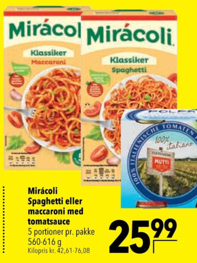 Mirácoli, Spaghetti Klassiker