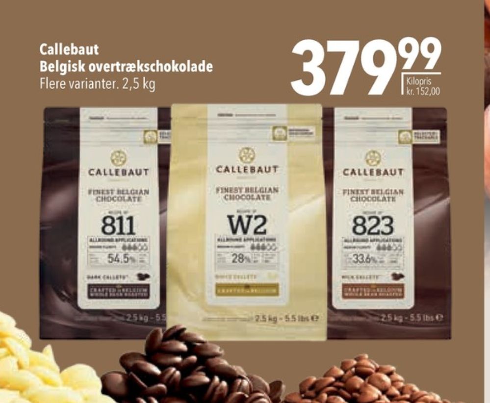 Callebaut, Overtrækschokolade 823