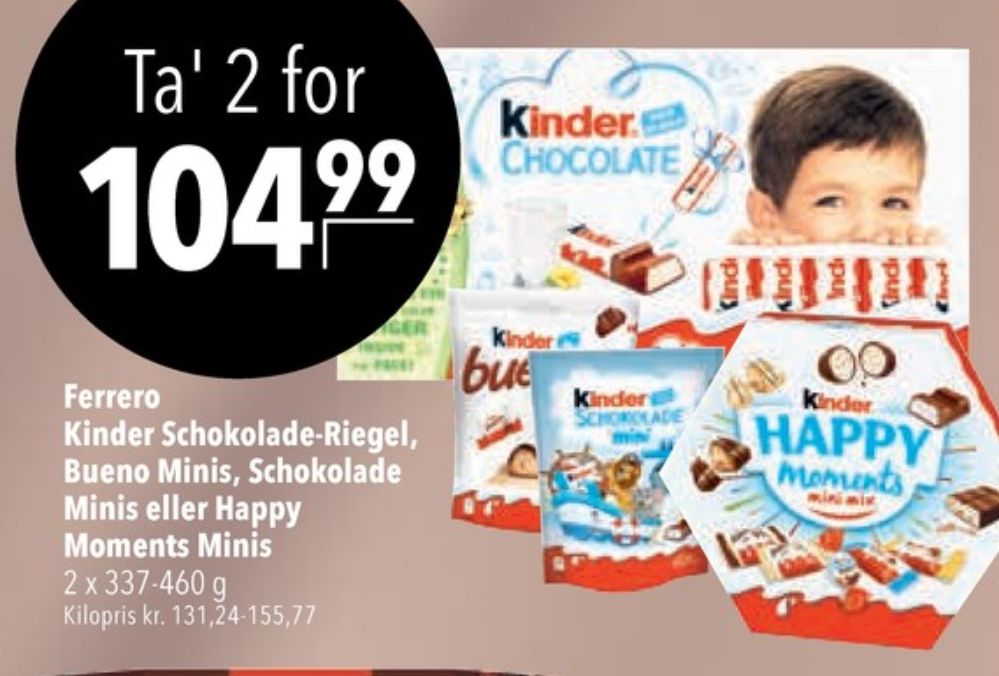 Kinder Schoko Bons, Chokoladeposer