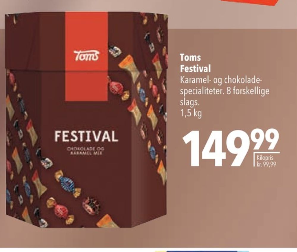 Toms Festival, Dessertchokolade