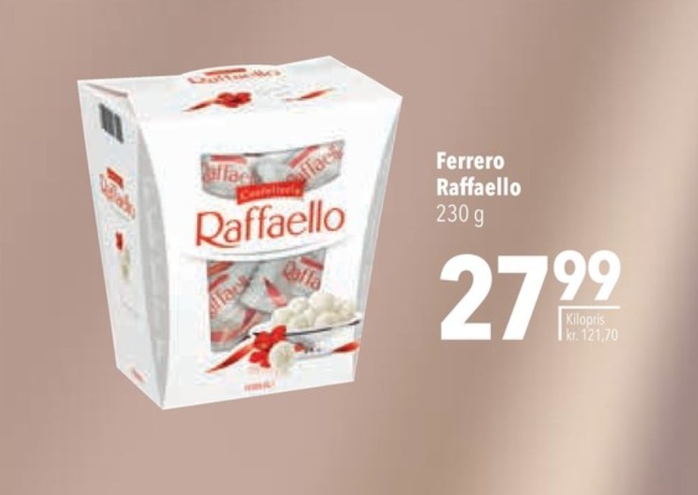 Raffaello, Dessertchokolade