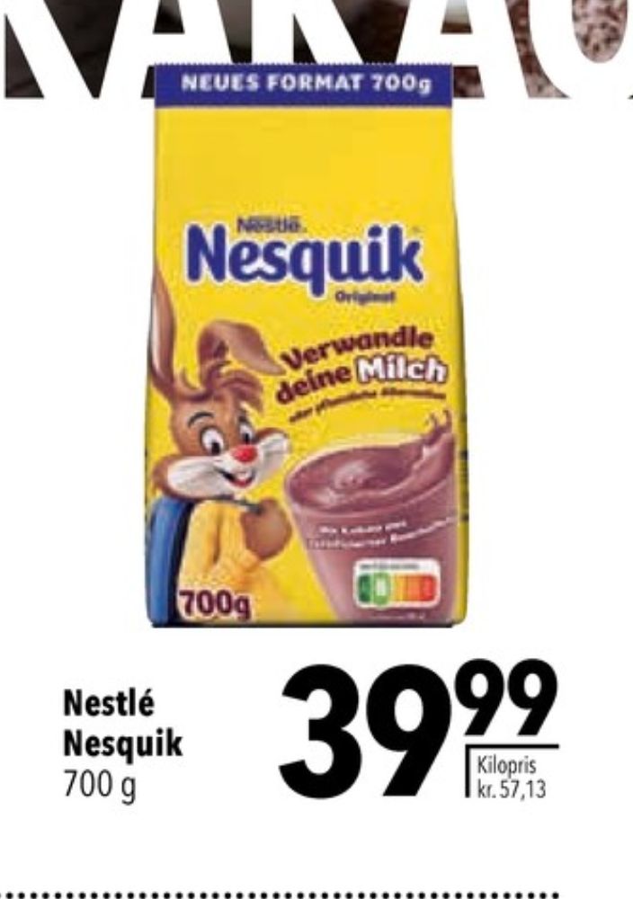 Nestlé Nesquik, Kakaodrikspulver