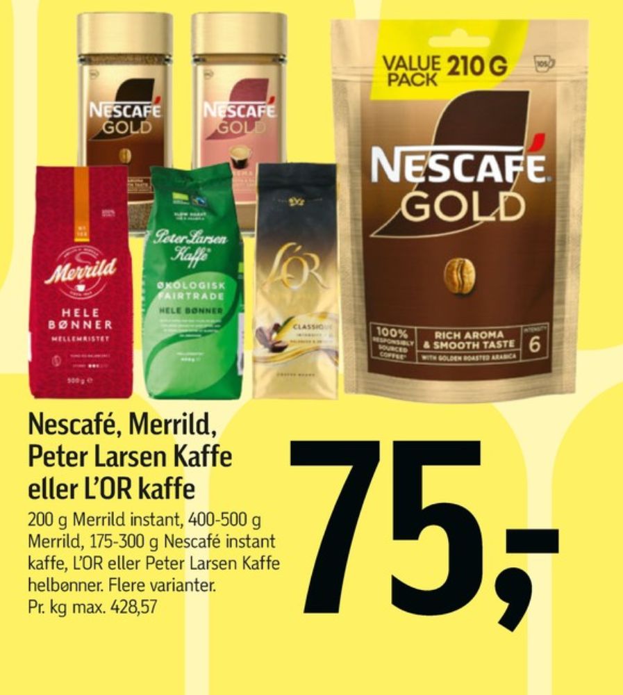 Nescafe Gold Crema, Instant Kaffe