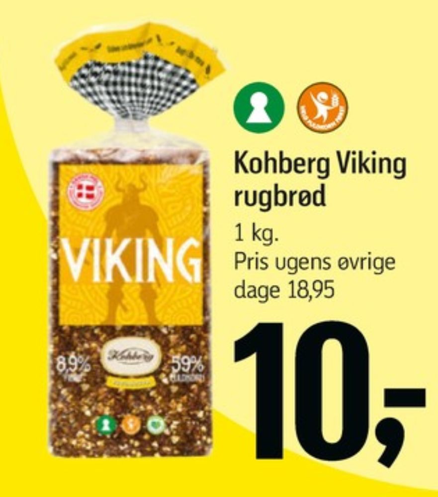 Kohberg Viking, Rugbrødsskiver