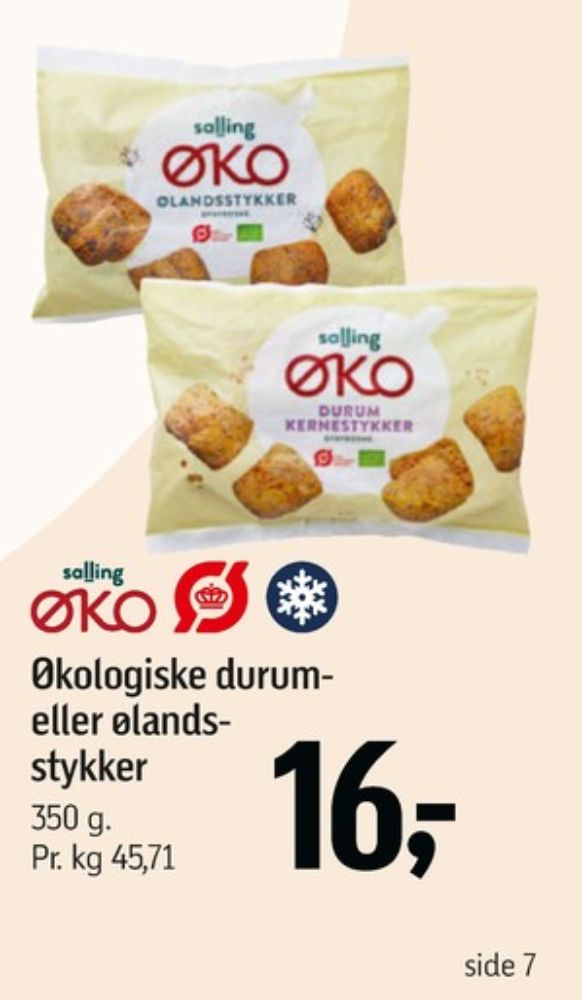 Salling ØKO, Ølandsstykker