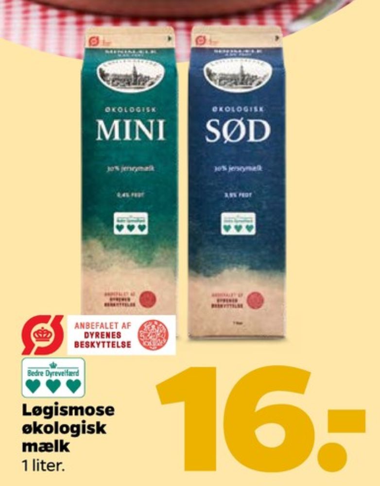 Løgismose, Sødmælk