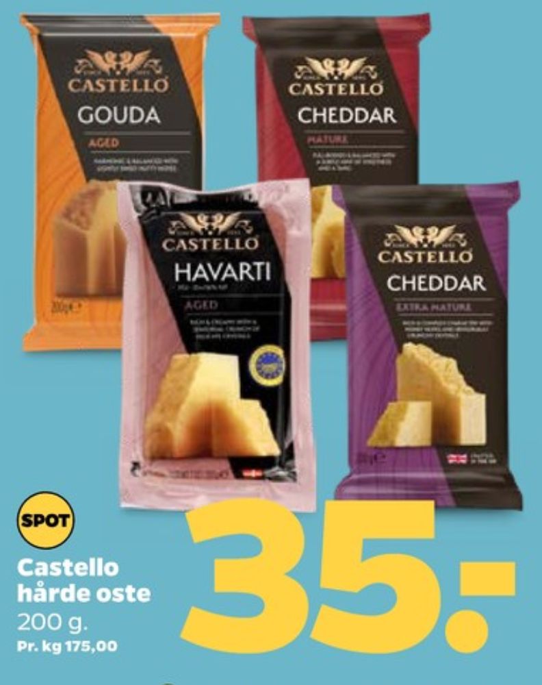 Castello, Cheddar Ekstra lagret