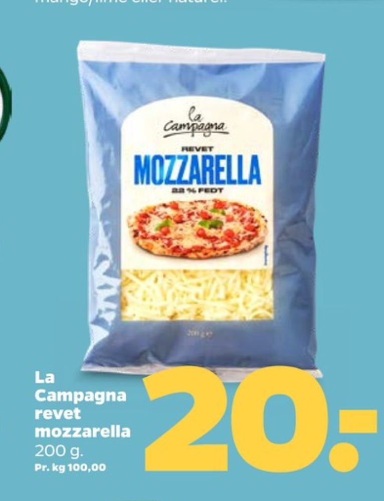 La Campagna, Revet ost Mozzarella