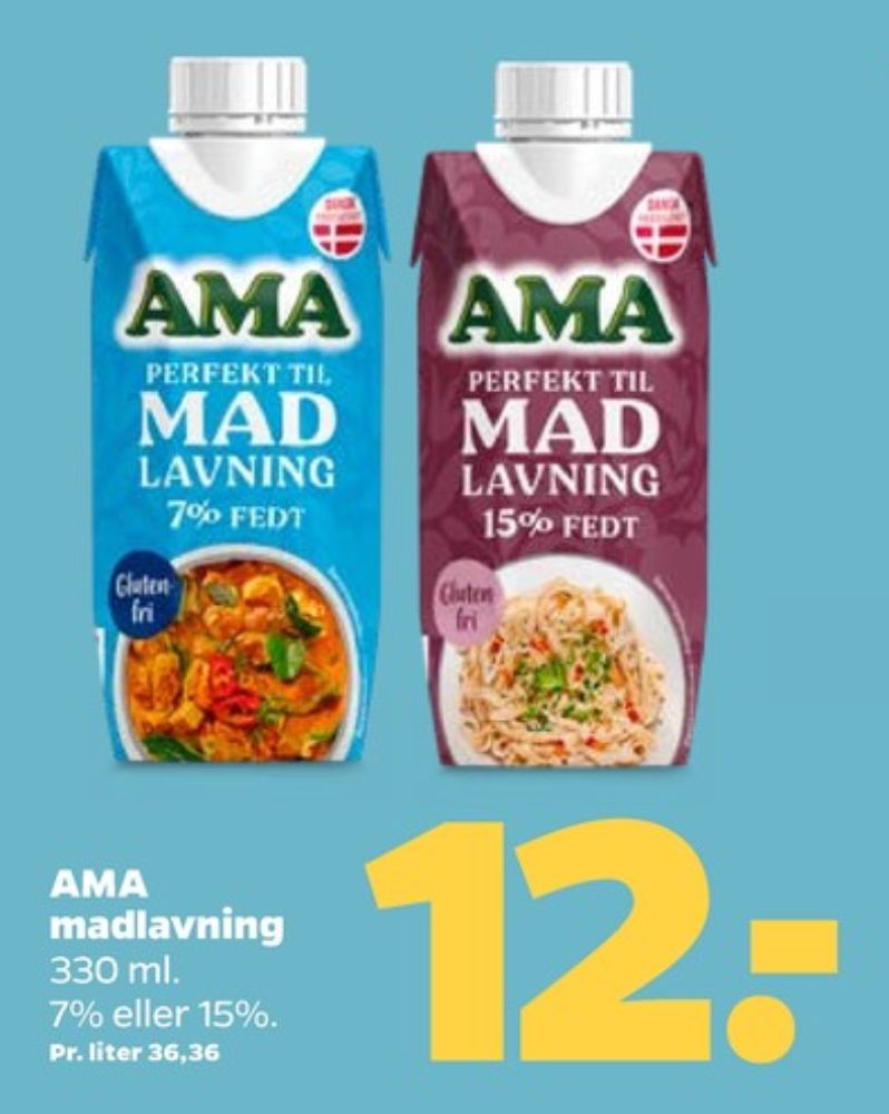 Ama, Madlavningsfløde 7 %