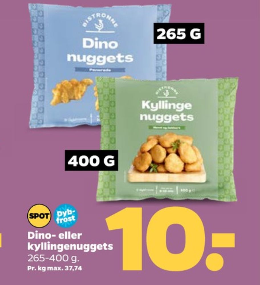 Bistronne, Kyllingenuggets