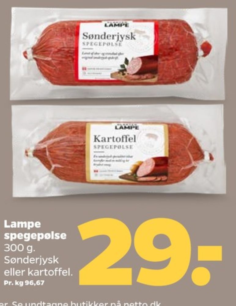 Slagter Lampe, Kartoffelspegepølse