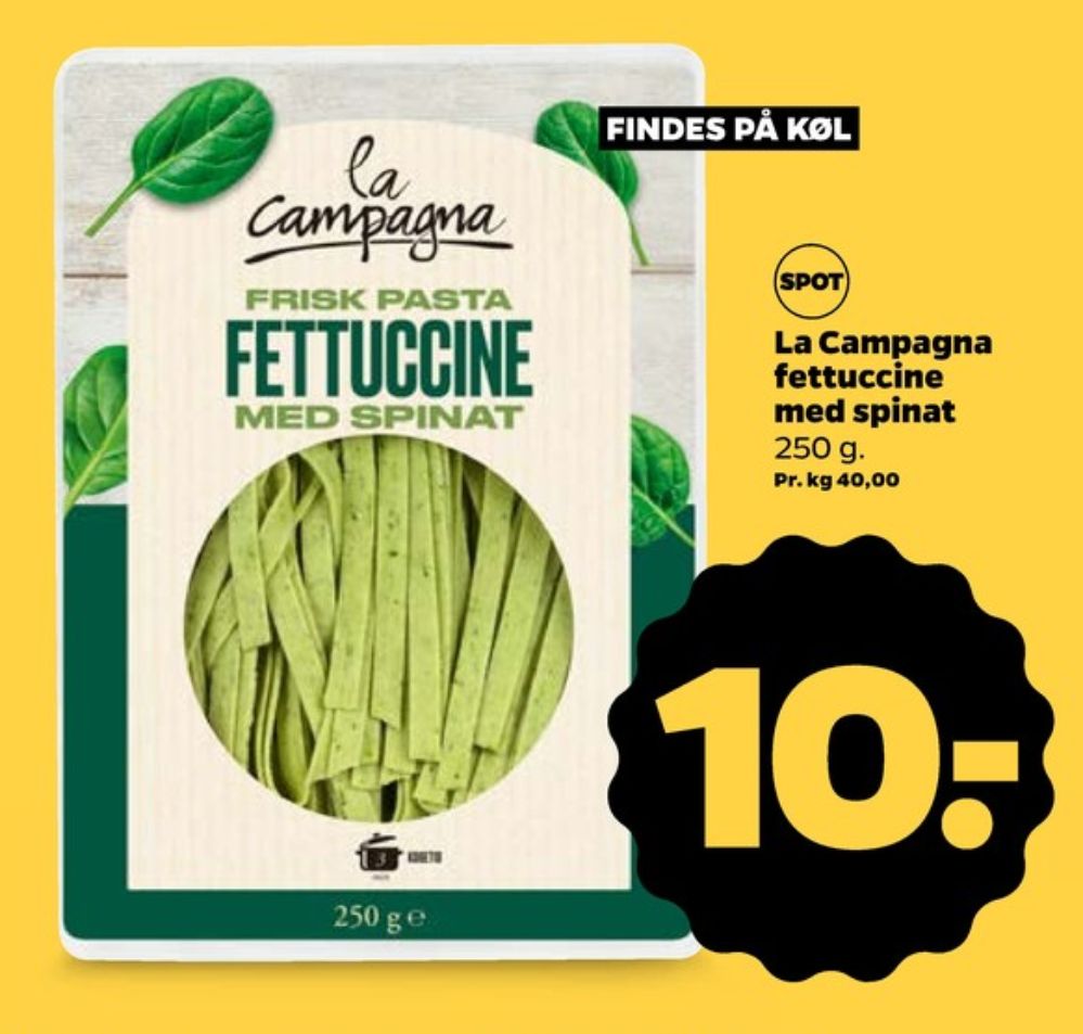 La Campagna, Fettuccine Spinat