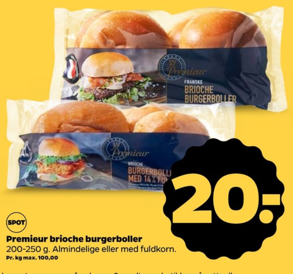 Premieur, Brioche Burgerboller
