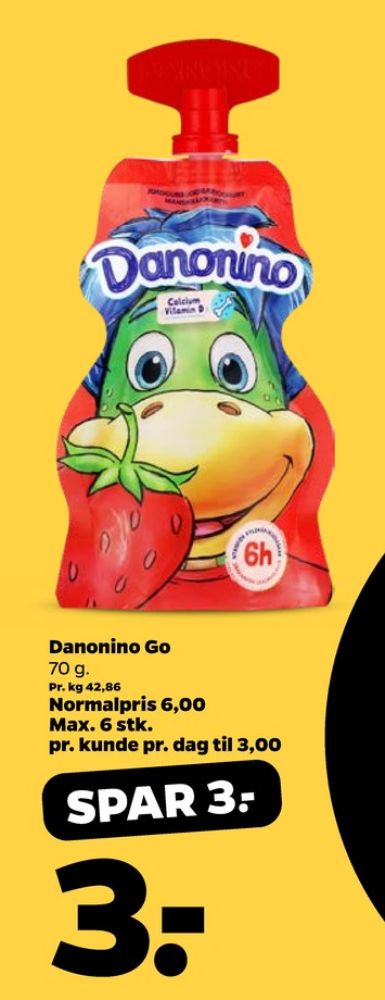 Danone Danonino, Jordbær Yoghurt 