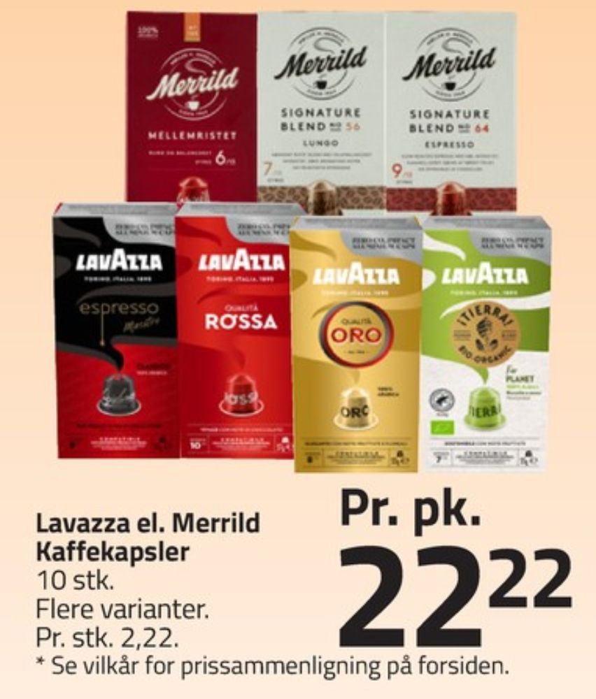 LavAzza Qualita Oro, Kaffekapsler