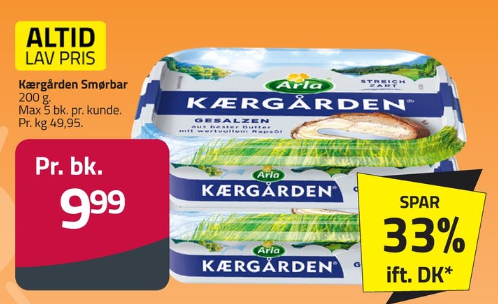 Kærgården, Smørbar