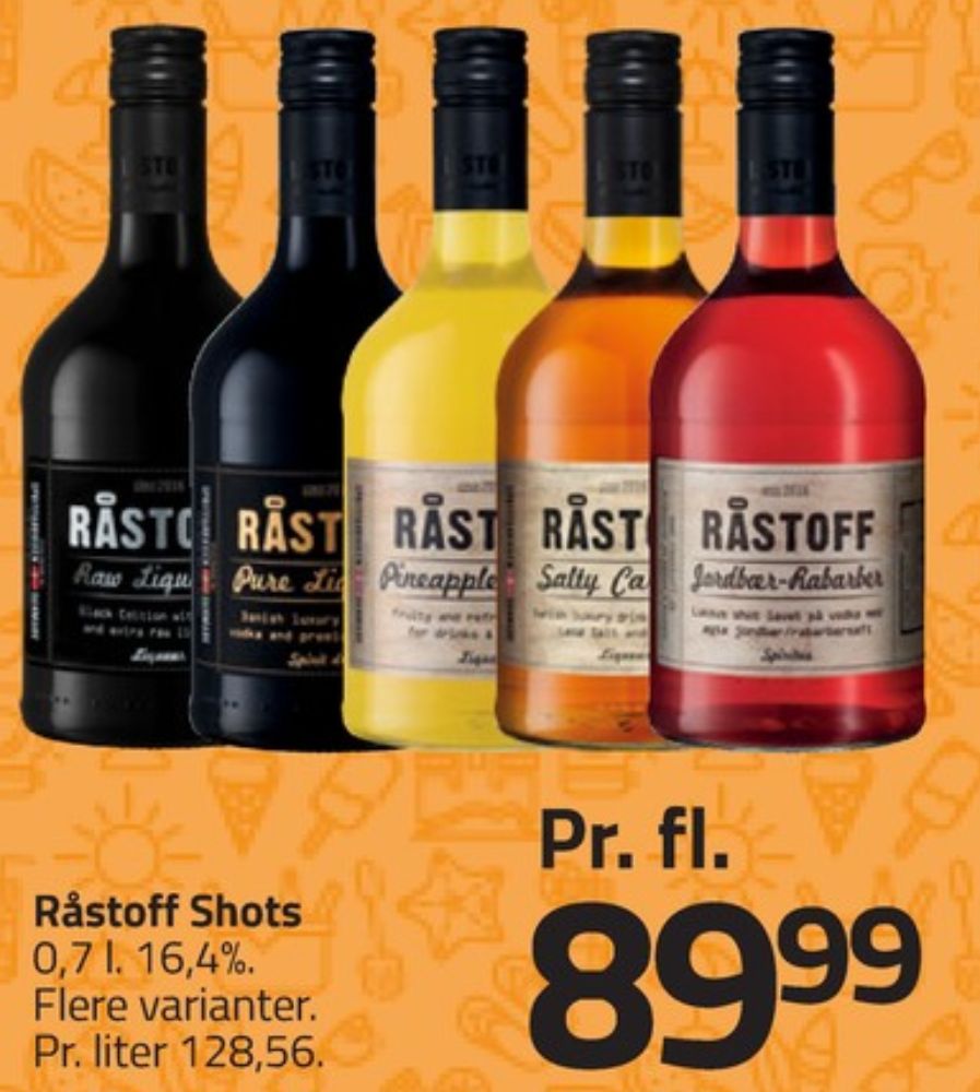 Råstoff Pineapple-Vanilla, Shots