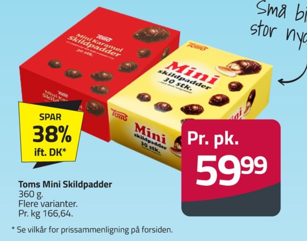 Toms Mini Karamel Skildpadder, Chokoladeskildpadder