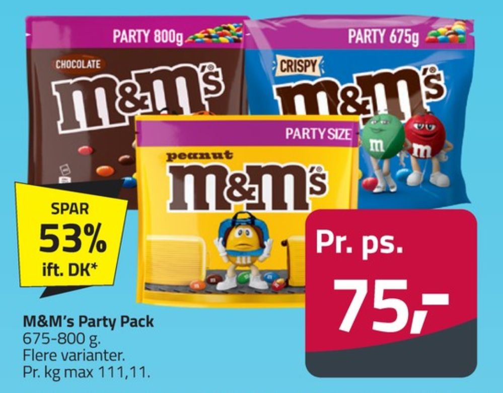 M&Ms, Chokoladepastiller Peanut