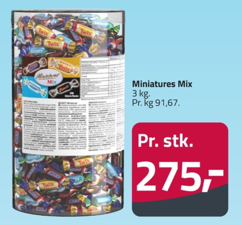 Miniatures, Dessertchokolade