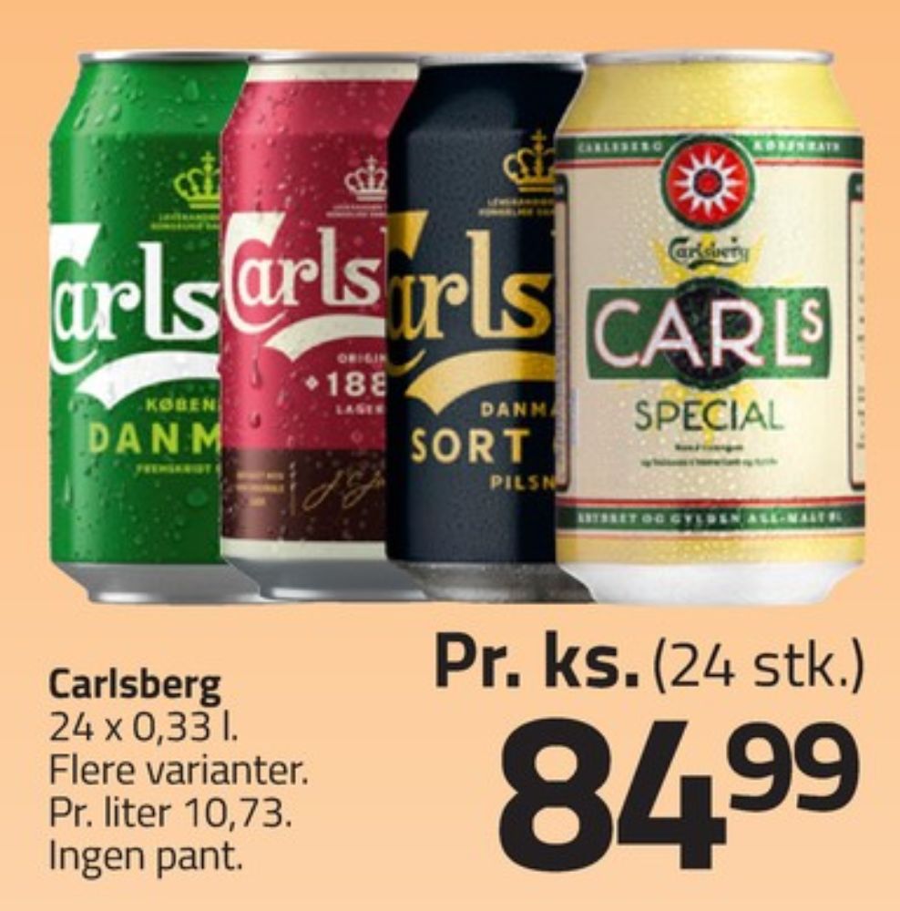 Carlsberg 1883, Øl 24 pk.