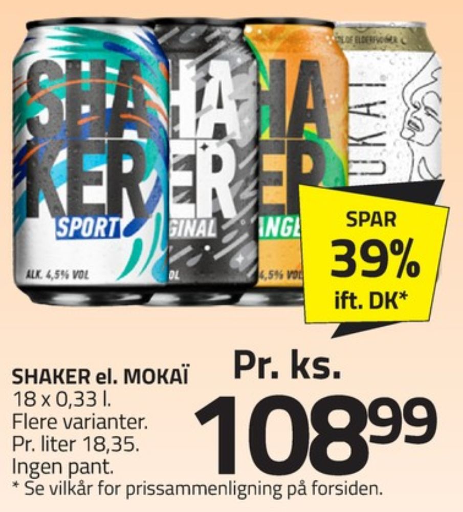 Shaker, Sport RTD 18 pk.