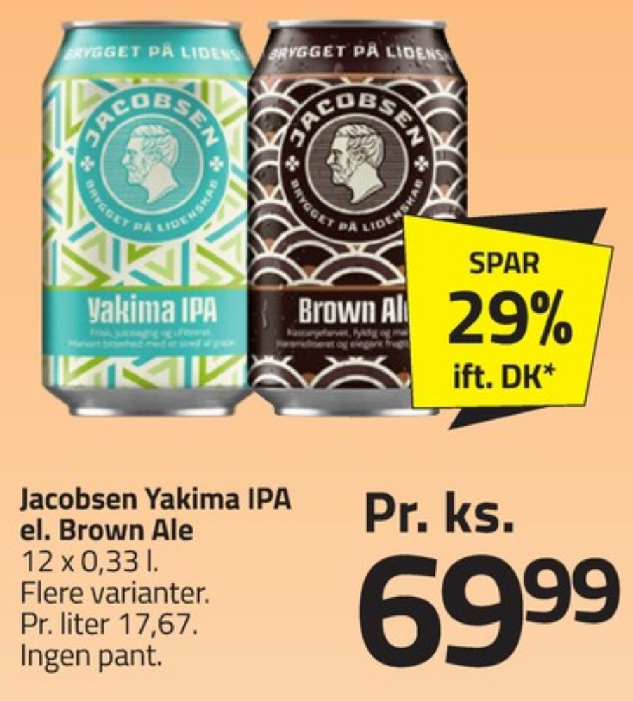 Jacobsen Yakima IPA, Specialøl 12 pk.