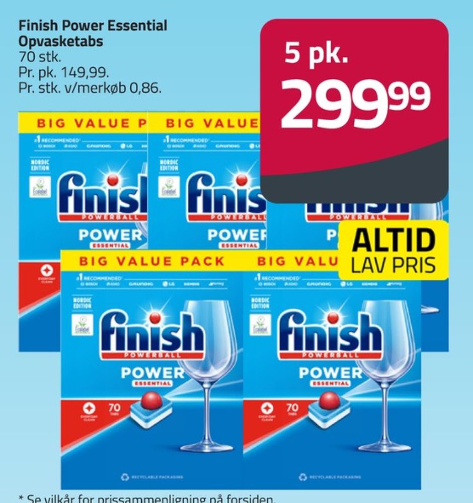 Finish, Maskinopvask-tabs