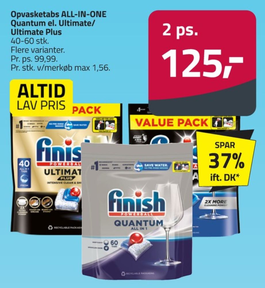 Finish, Maskinopvask-tabs