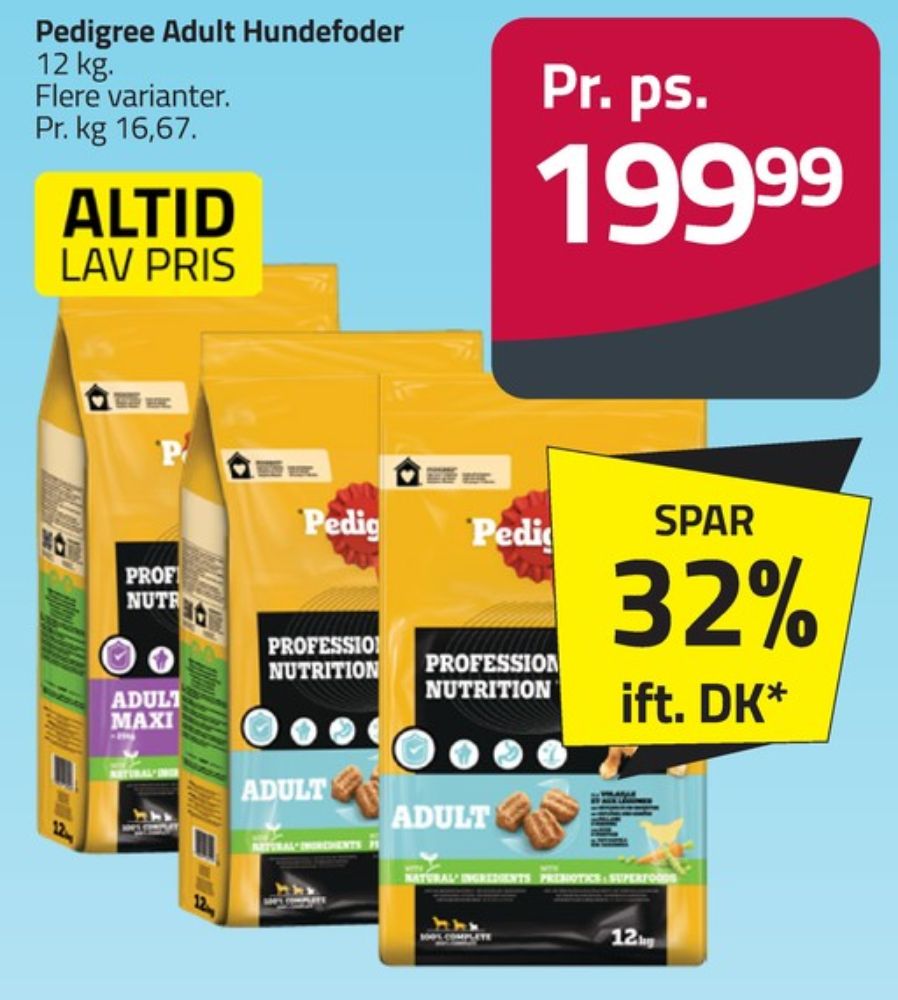Pedigree, Hundefoder