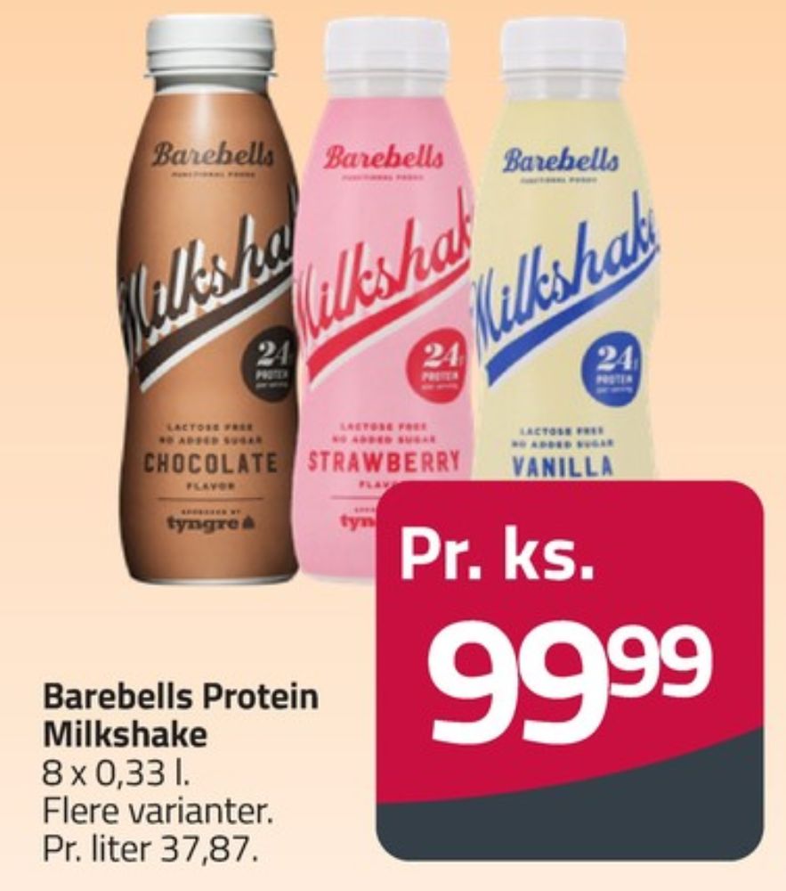Barebells, Milkshake Chocolate