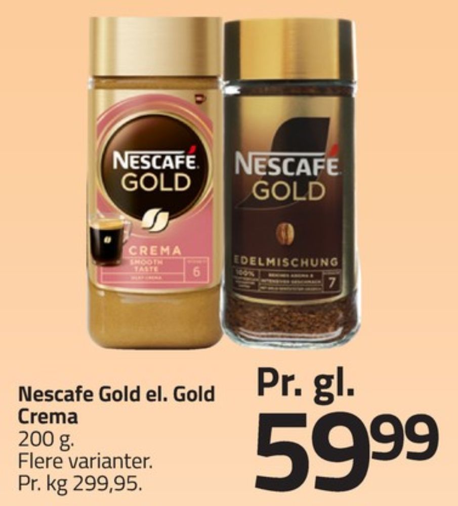 Nescafe Gold Crema, Instant Kaffe