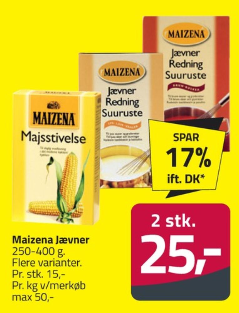 Maizena, Majsstivelse