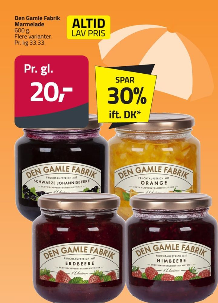Den Gamle Fabrik, Orangemarmelade