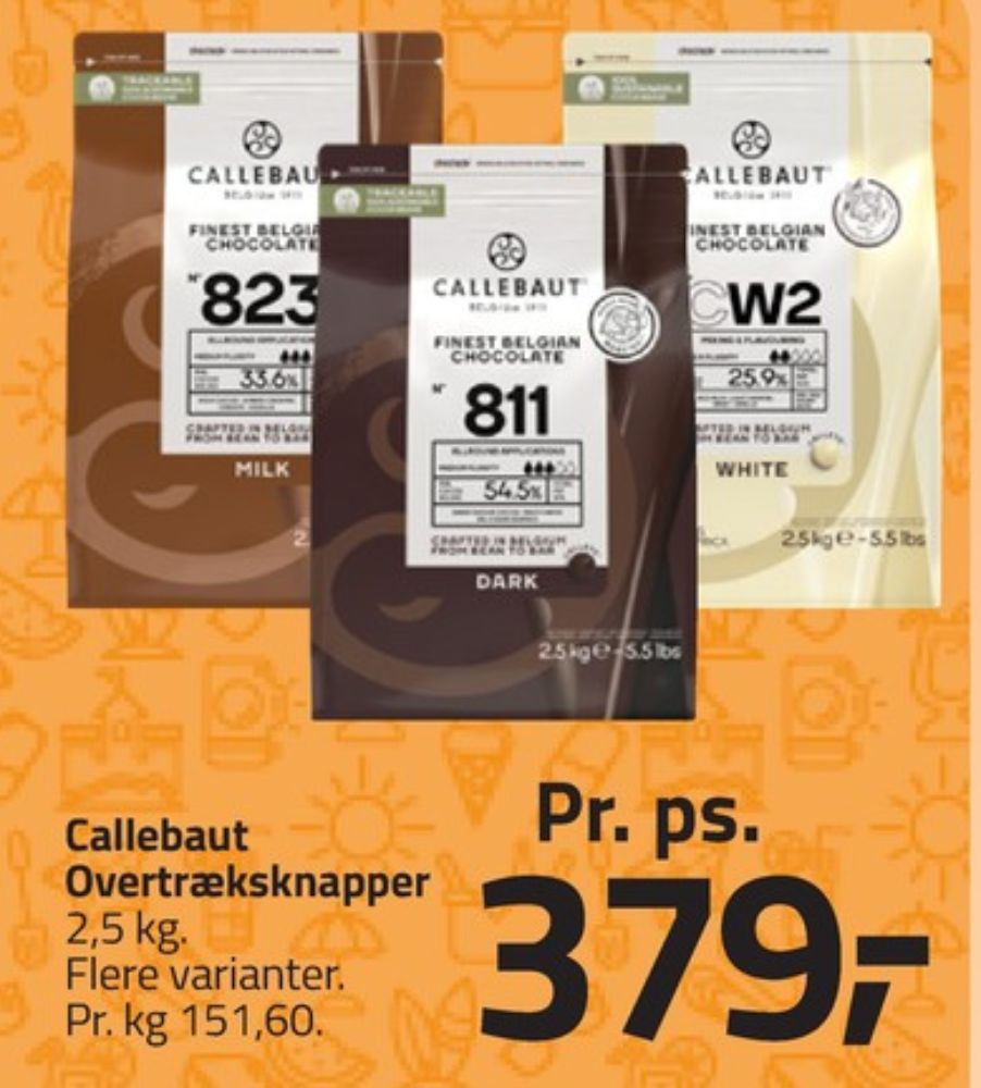 Callebaut, Overtrækschokolade 811