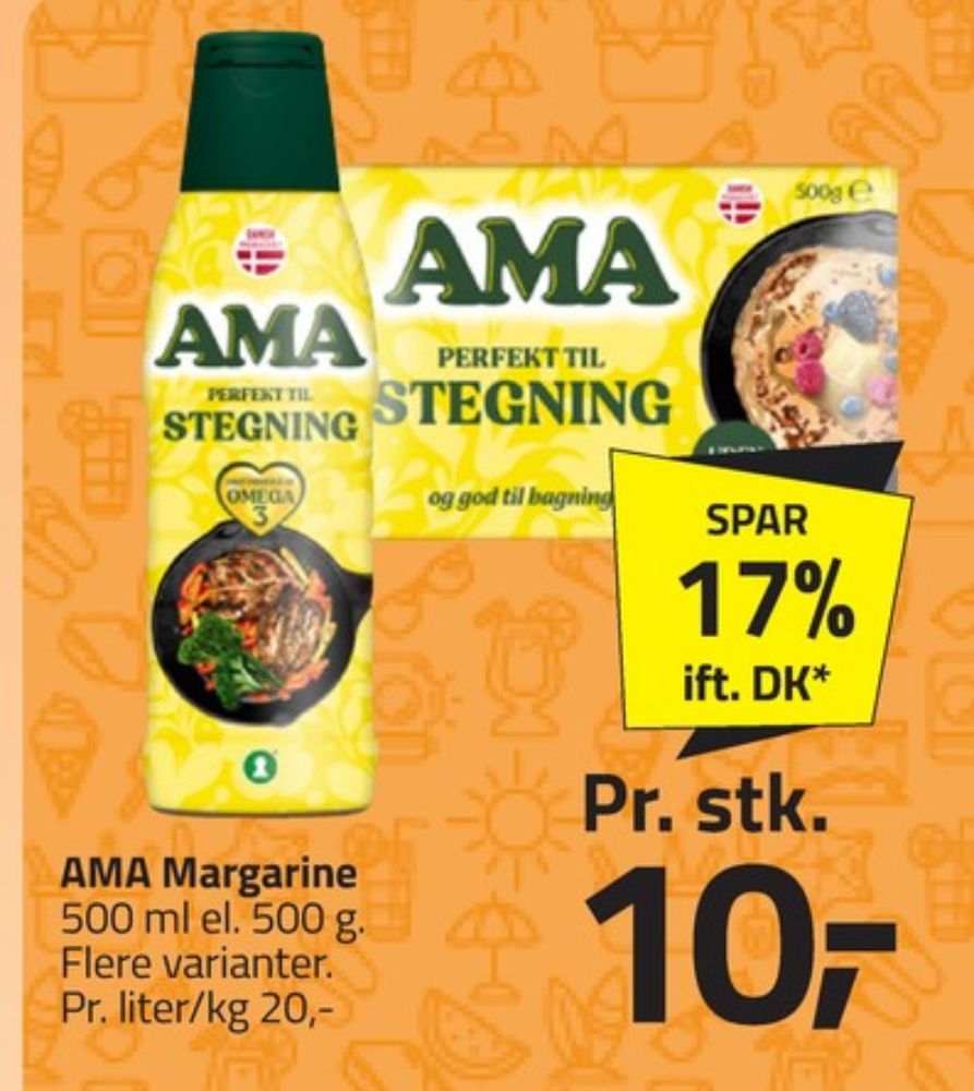Ama, Margarine-flydende