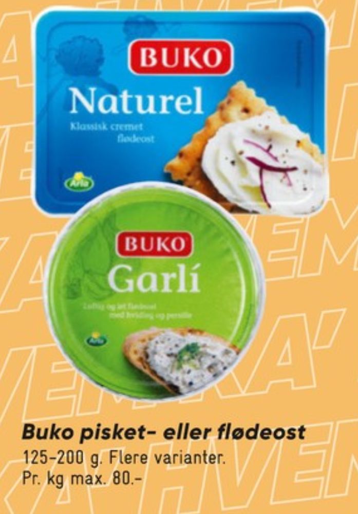 Buko, Flødeost Naturel