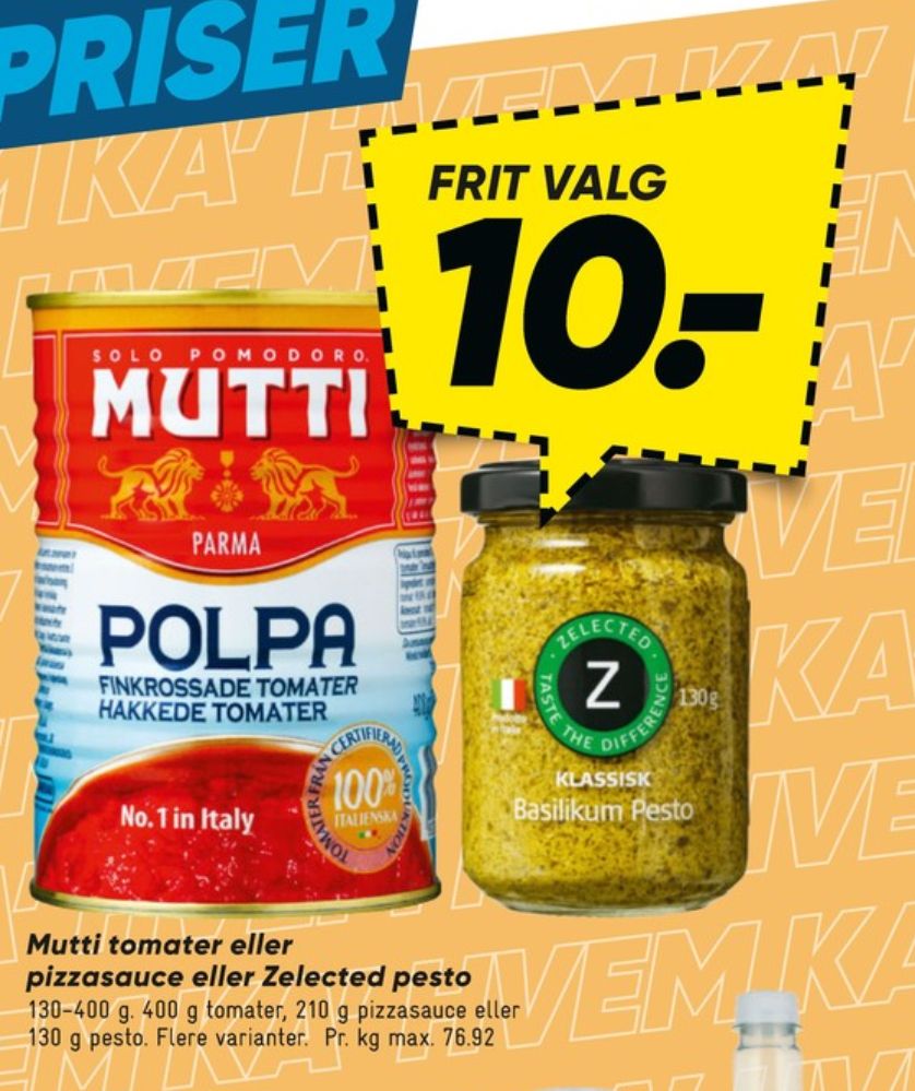 Mutti, Tomater