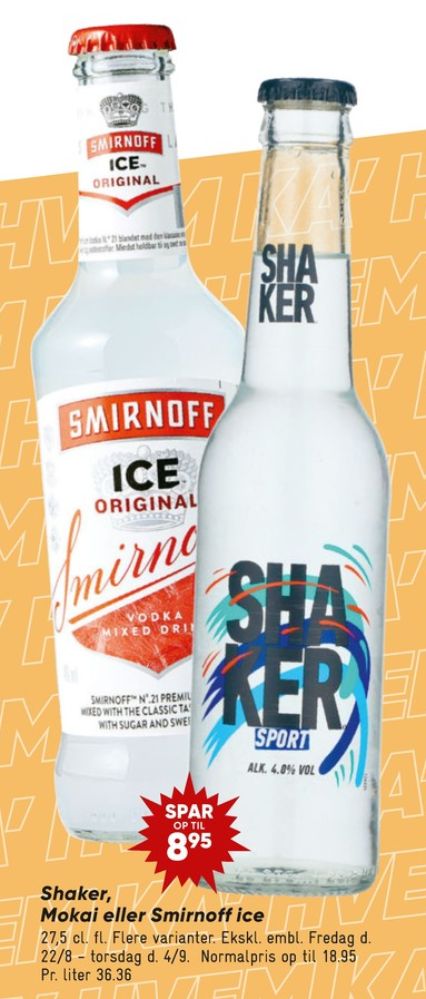 Shaker, Sport RTD